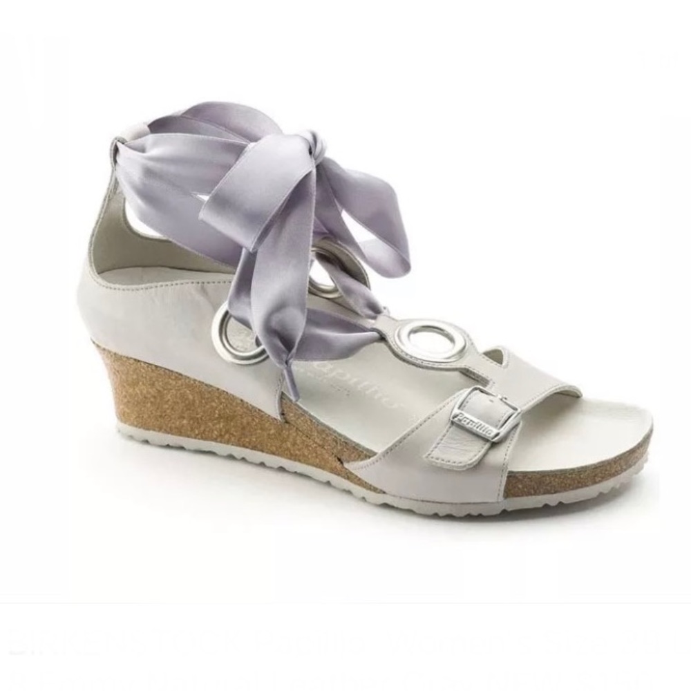 BIRKENSTOCK Papillio Emmy Leather Gray sandal